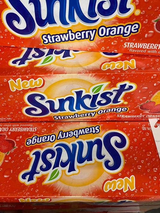 Sunkist Strawberry Orange 12 oz Can (1)