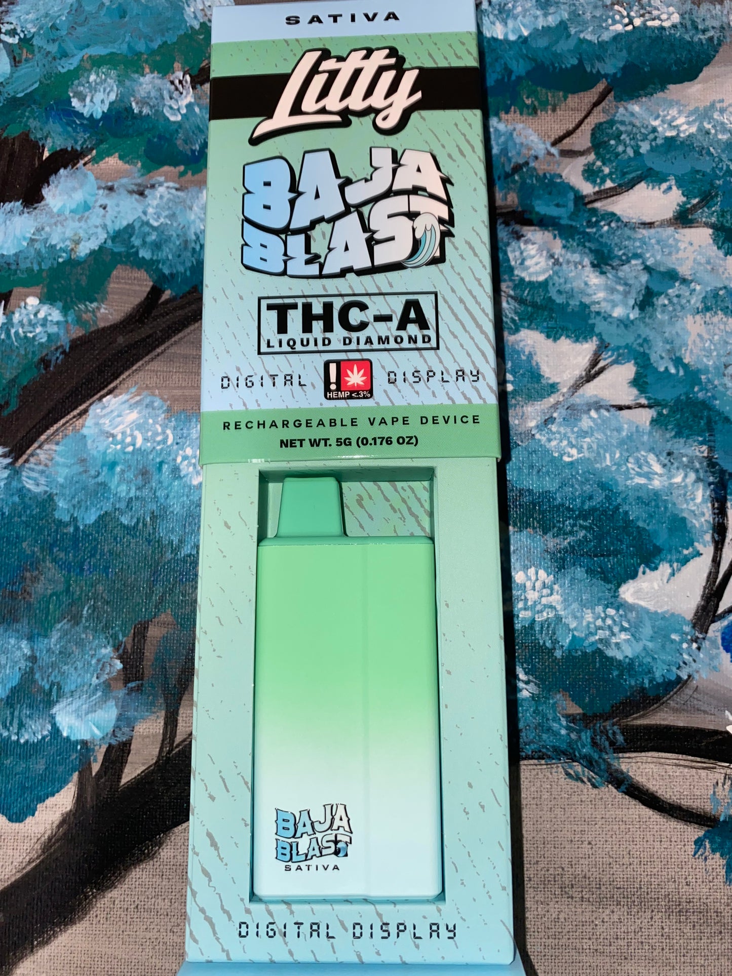 Litty  THC-a liquid diamonds disposable (Baja Blast) 5g